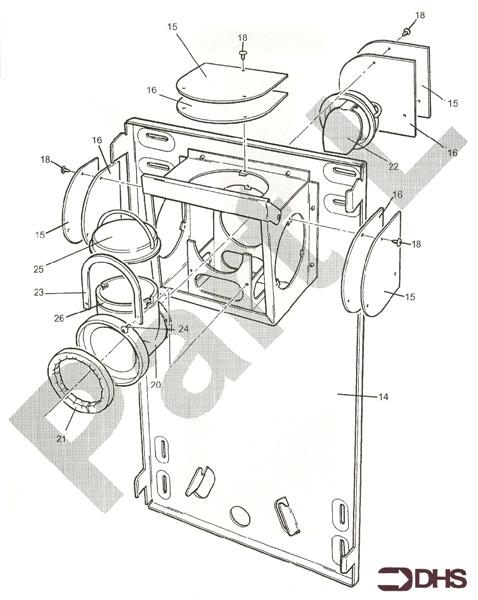 Exploded Diagram for BACKPLATE ASSY
