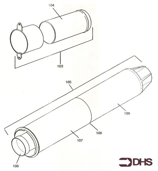 Exploded Diagram for FLUE KIT