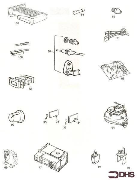 Exploded Diagram for SHORT PARTS LIST