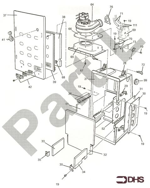 Exploded Diagram for COMBUSTION CHAMBER