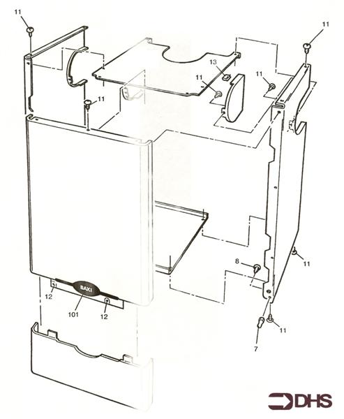 Exploded Diagram for OUTER CASE ASSY