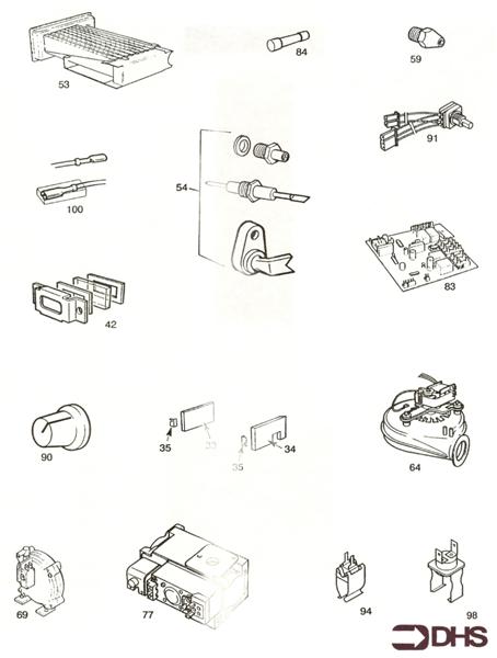 Exploded Diagram for SHORT PARTS LIST