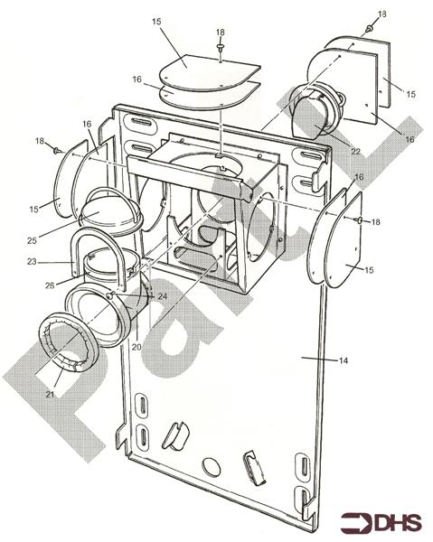 Exploded Diagram for BACKPLATE ASSY