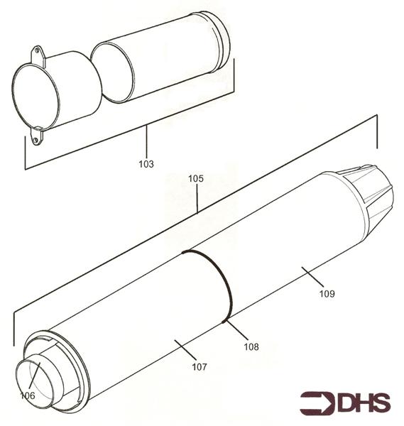 Exploded Diagram for FLUE KIT