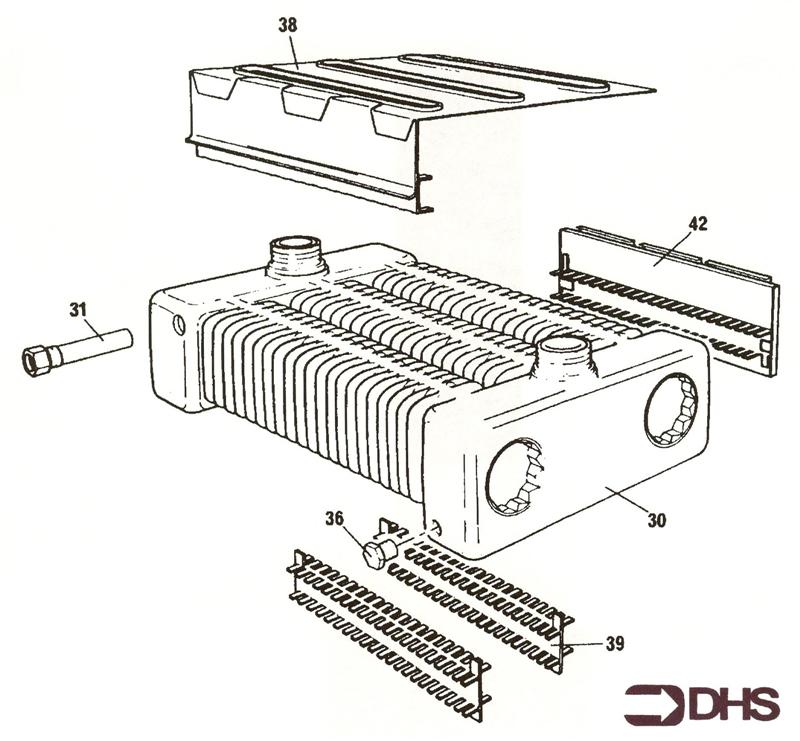 Exploded Diagram for HEAT EXCHANGER