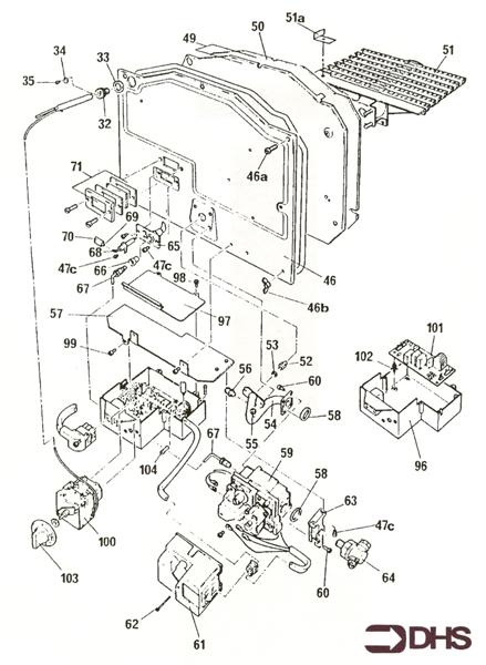 Exploded Diagram for CONTROLS ASSY