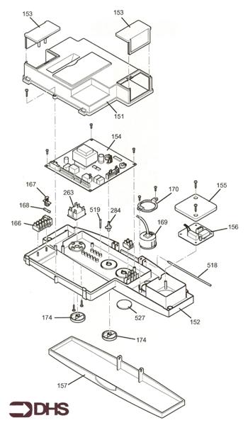 Exploded Diagram for CONTROLS ASSY