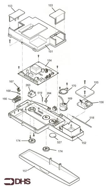 Exploded Diagram for CONTROLS ASSY