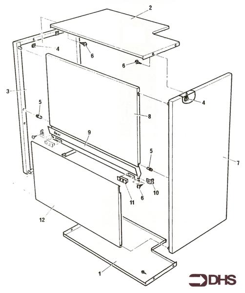 Exploded Diagram for OUTER CASING ASSY