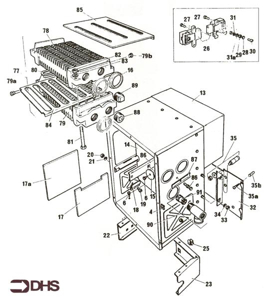 Exploded Diagram for BOILER/BOX COMBUSTION