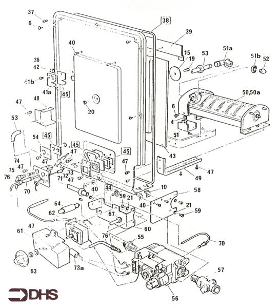 Exploded Diagram for CONTROLS ASSY