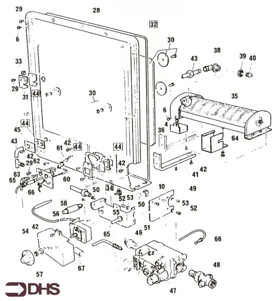 Exploded Diagram for CONTROLS ASSY