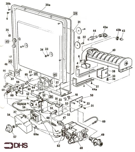 Exploded Diagram for CONTROLS ASSY