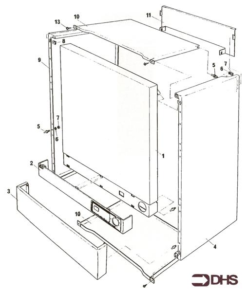 Exploded Diagram for OUTER CASING ASSY