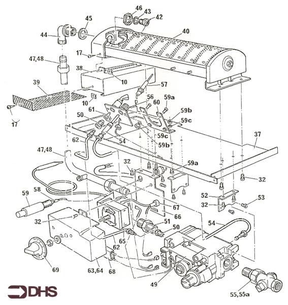 Exploded Diagram for CONTROLS ASSY
