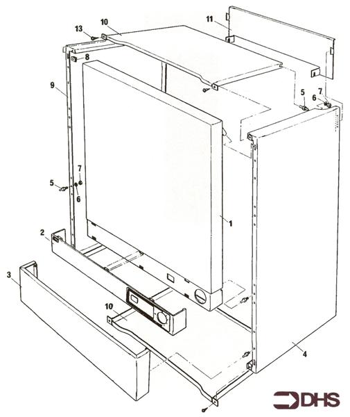 Exploded Diagram for OUTER CASING ASSY