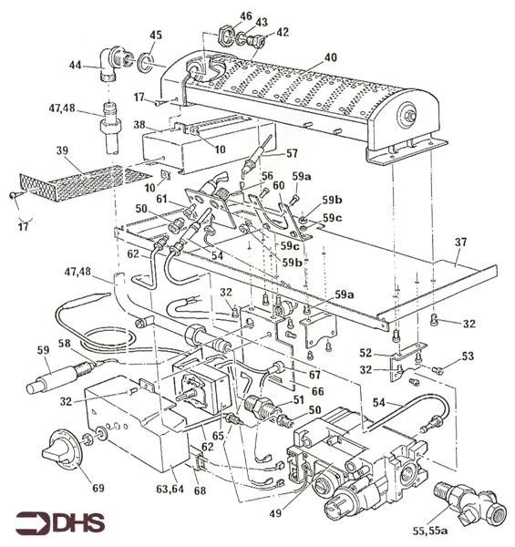 Exploded Diagram for CONTROLS ASSY