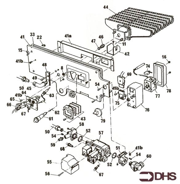 Exploded Diagram for DOOR & CONTROLS