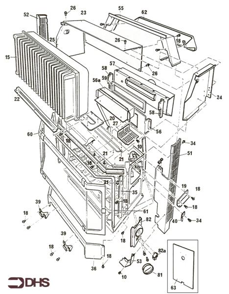 Exploded Diagram for HEAT EXCHANGER