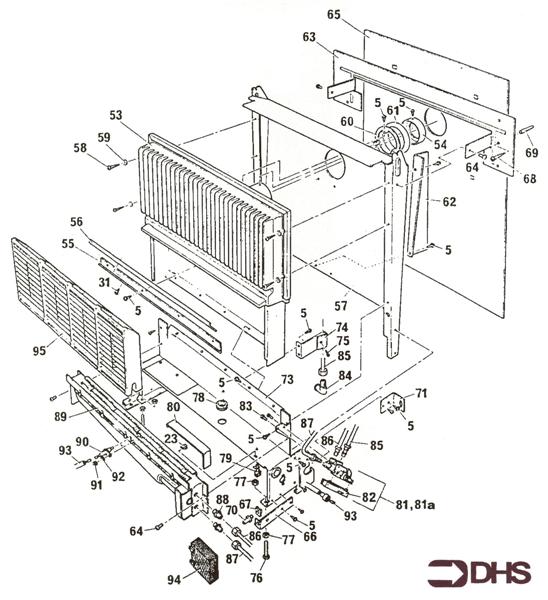 Exploded Diagram for HEAT EXCHANGER