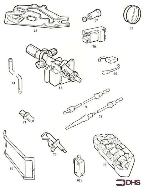 Exploded Diagram for SHORT PARTS LIST