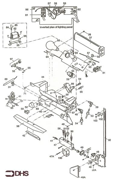 Exploded Diagram for CONTROLS ASSY