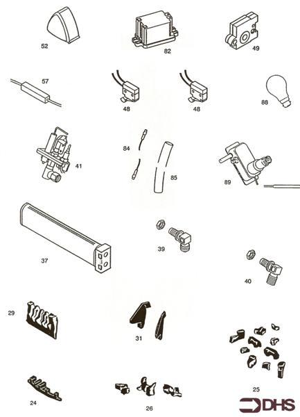 Exploded Diagram for SHORT PARTS LIST