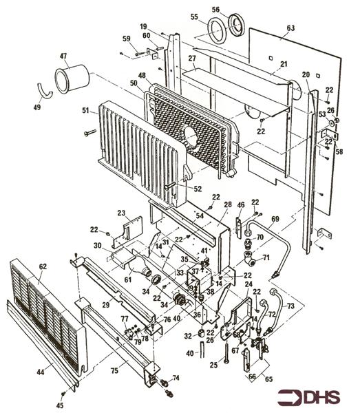 Exploded Diagram for HEAT EXCHANGER