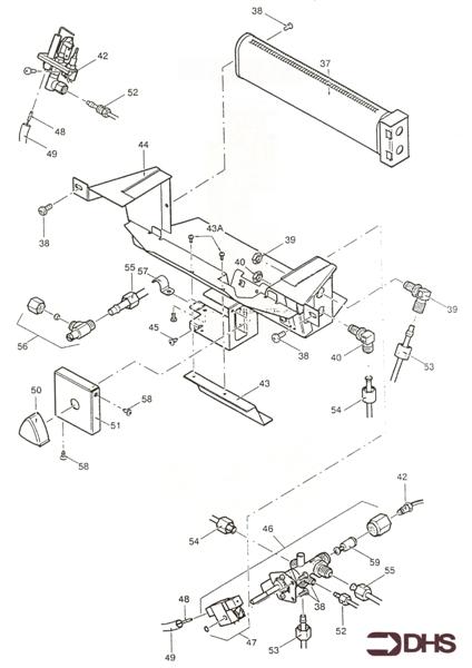 Exploded Diagram for CONTROLS ASSY