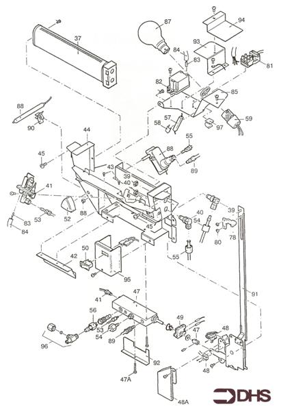 Exploded Diagram for CONTROLS ASSY