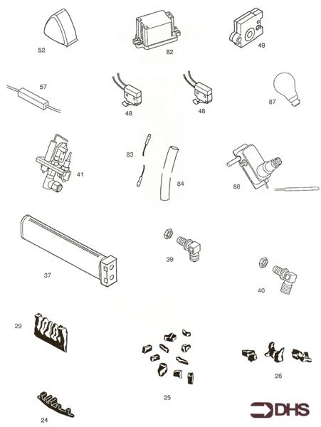 Exploded Diagram for SHORT PARTS LIST