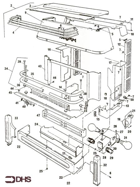 Exploded Diagram for OUTER CASING ASSY