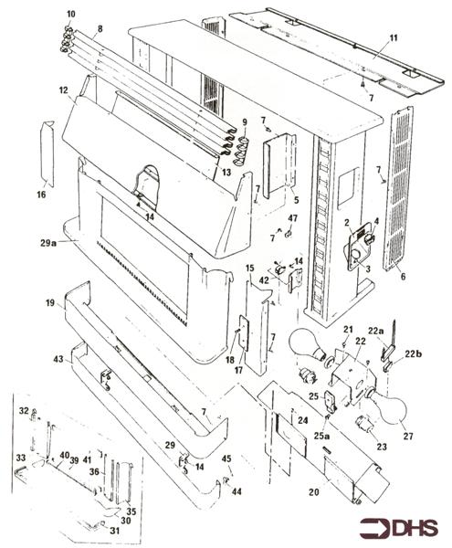 Exploded Diagram for OUTER CASING ASSY