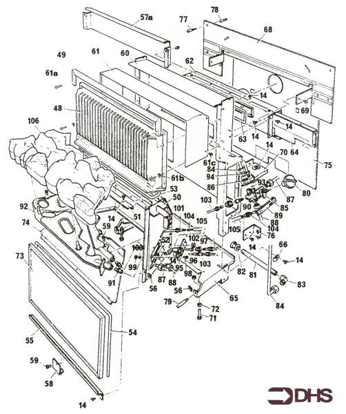Exploded Diagram for HEAT EXCHANGER