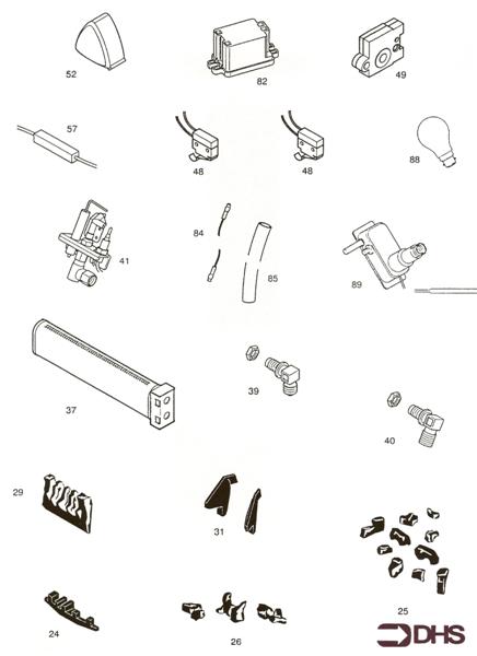 Exploded Diagram for SHORT PARTS LIST