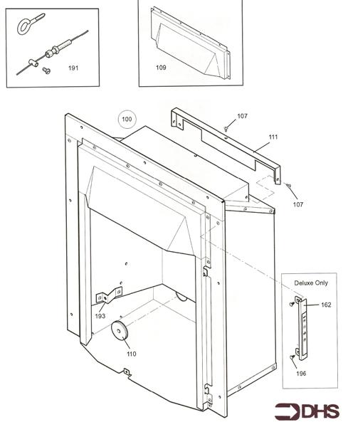 Exploded Diagram for COMB BOX & CONTROLS CLASSIC -