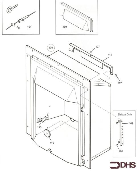 Exploded Diagram for COMB BOX & CONTROLS CLASSIC -