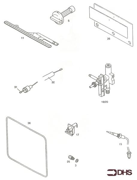 Exploded Diagram for SHORT PARTS LIST