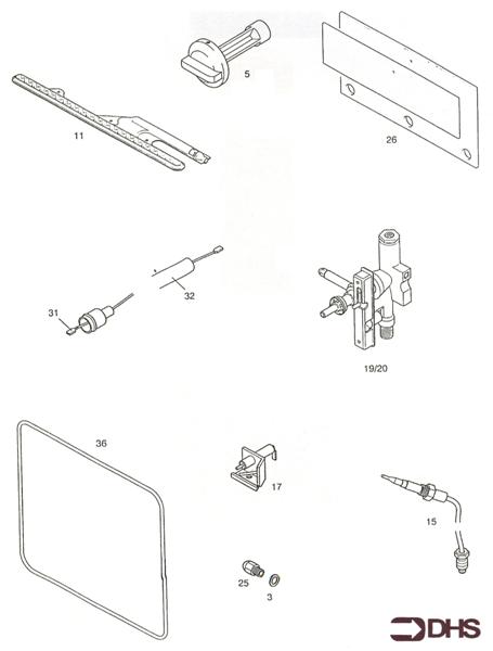 Exploded Diagram for SHORT PARTS LIST
