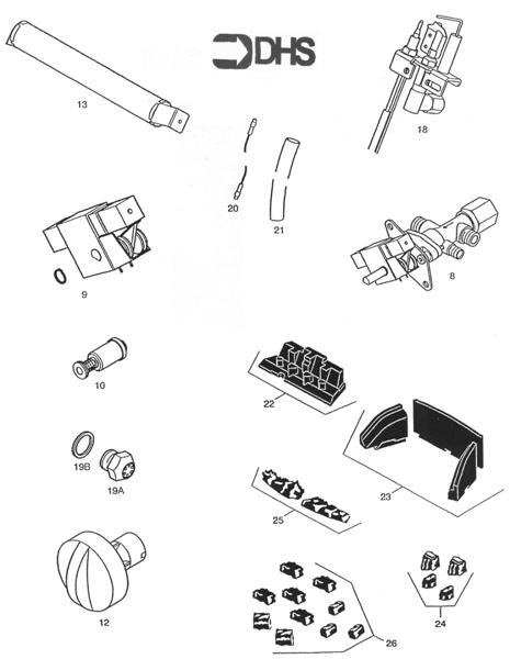 Exploded Diagram for SHORT PARTS LIST