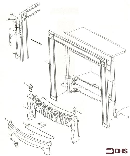 FIRE SURROUND/FENDER ASSY logo
