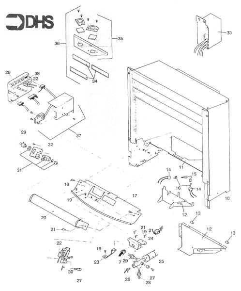Exploded Diagram for BOX COMBUSTION/CONTROLS