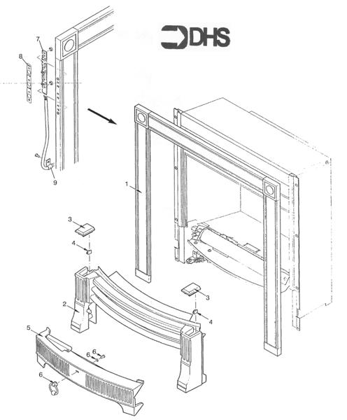 Exploded Diagram for FIRE SURROUND/FENDER ASSY
