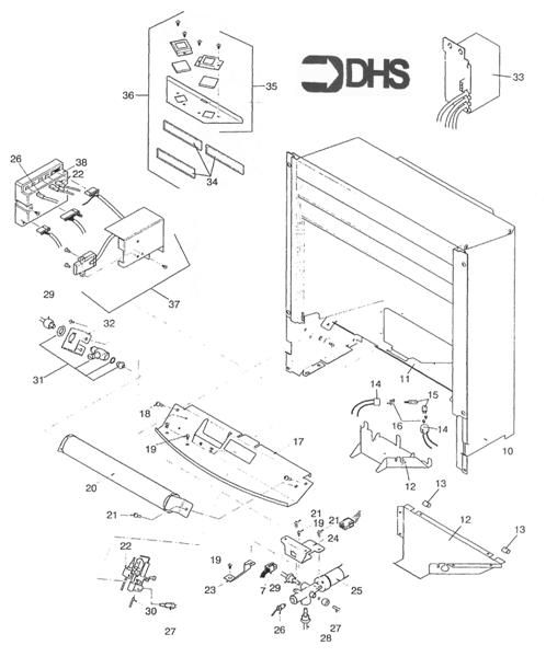Exploded Diagram for BOX COMBUSTION/CONTROLS