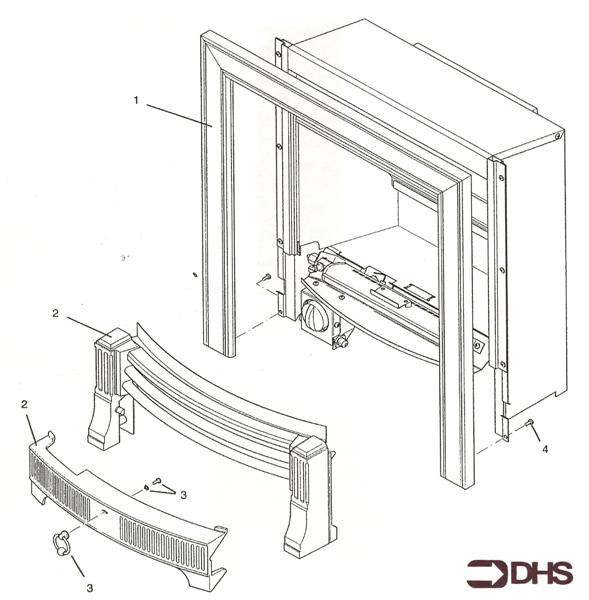 FIRE SURROUND/FENDER ASSY logo