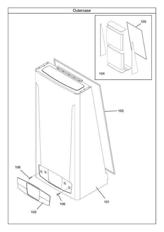 Exploded Diagram for OUTERCASE