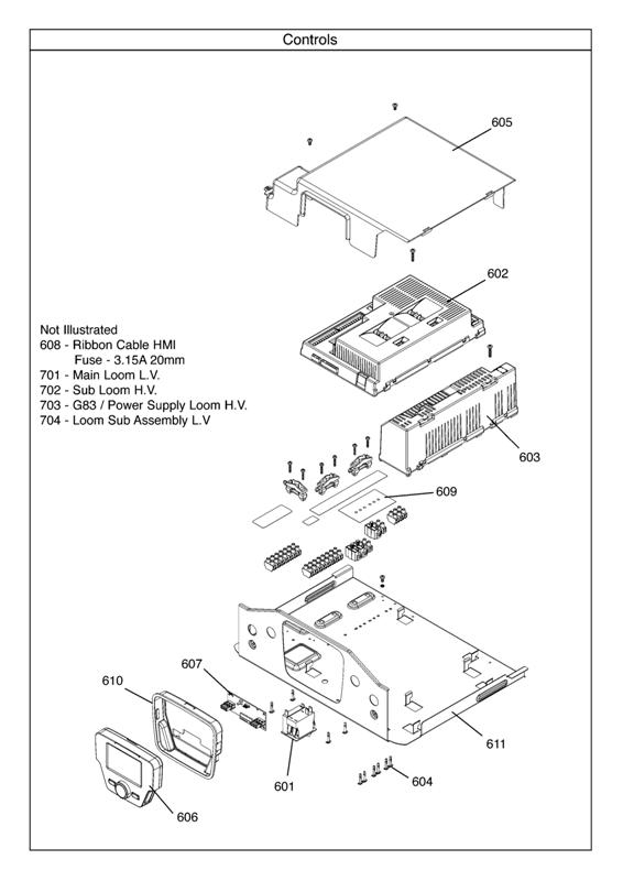 Exploded Diagram for CONTROLS