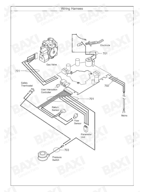 Exploded Diagram for WIRING HARNESS