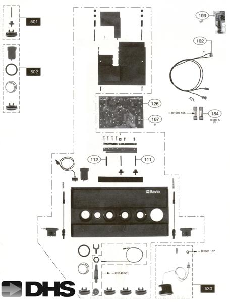 Exploded Diagram for DRIVING PANEL & ELECTRIC PARTS