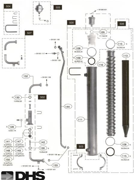 Exploded Diagram for WATER ASSY